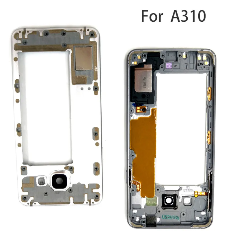 Для Samsung Galaxy A3 2016 A310 A310F полное покрытие корпуса стеклянная крышка батарейного