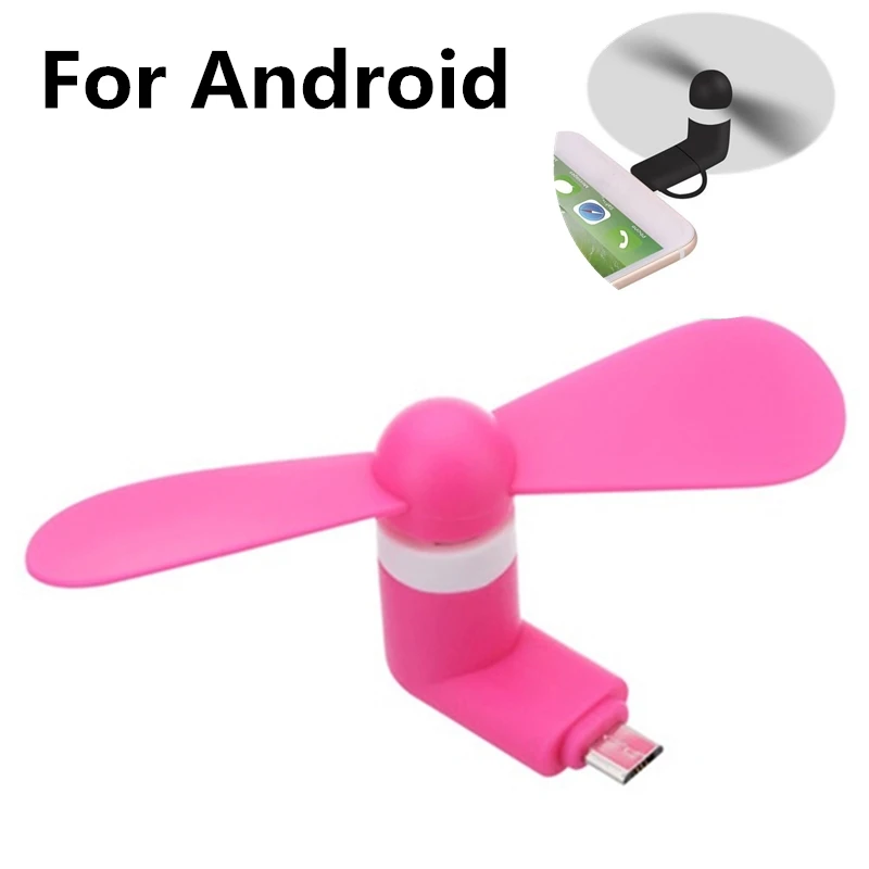 Креативный портативный мини-вентилятор Micro USB 5 в 1 Вт мобильный телефон