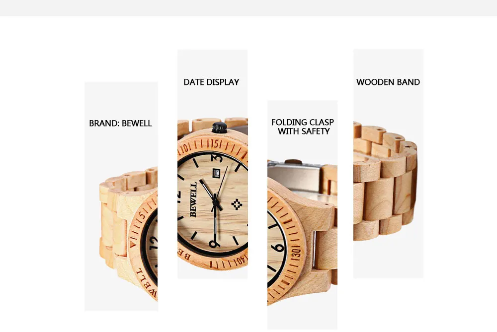 2017 BigBen Bewell Luxury Brand Wood Watch Men Analog Natural Quartz Movement Date Male Wristwatches Clock Relogio Masculino (11)