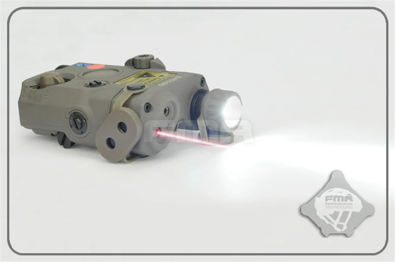 Versão de Atualização Branca + Vermelho Laser com Lentes Lanterna ir Caça Tático Rifle Airsoft Caixa Bateria Tb0074 Fma Peq-15 La5 Led 9 lanterna branca + vermelho laser com lentes