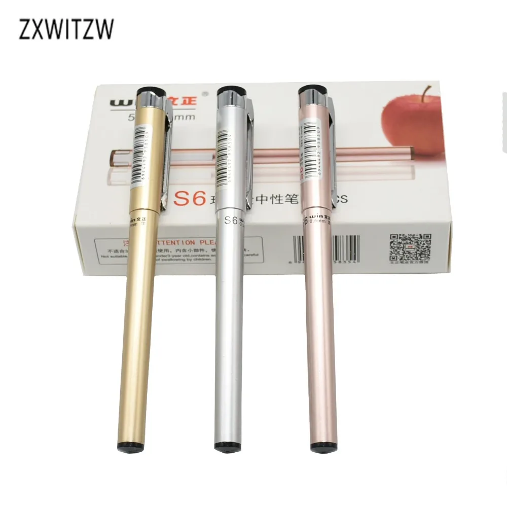 

3 boxes of fashion exquisite craft gel pen writing comfortable 0.5mm pen office school work learning using 36pcs