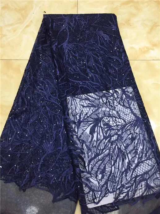 Африканская кружевная ткань для свадебного платья Высококачественная французская кружевная ткань с блестками модная нигерийская