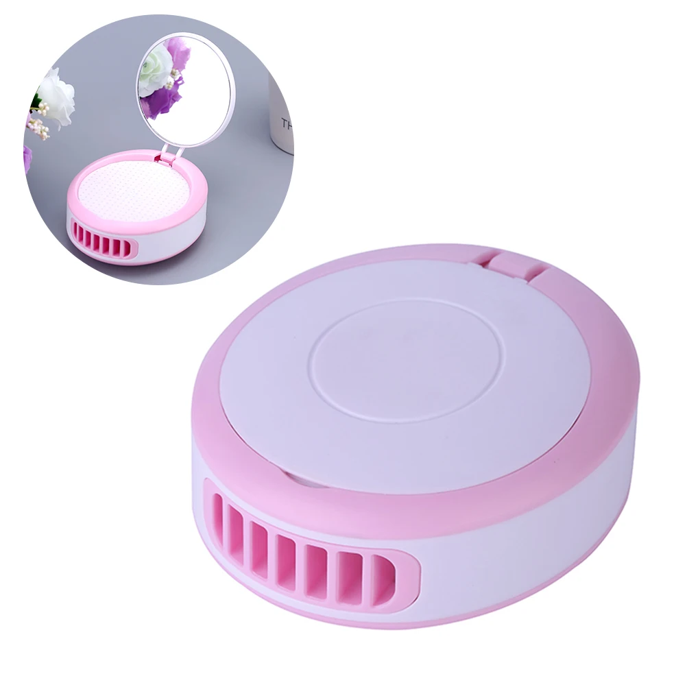 800mAh Mini USB Powered Eyelash Fan Blower Dryer Bladeless with Makeup