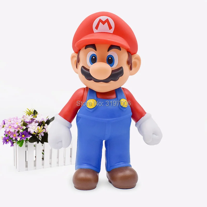 Free Shipping Super Mario Bros Mario PVC Action Figure Collection Toy Doll 9\