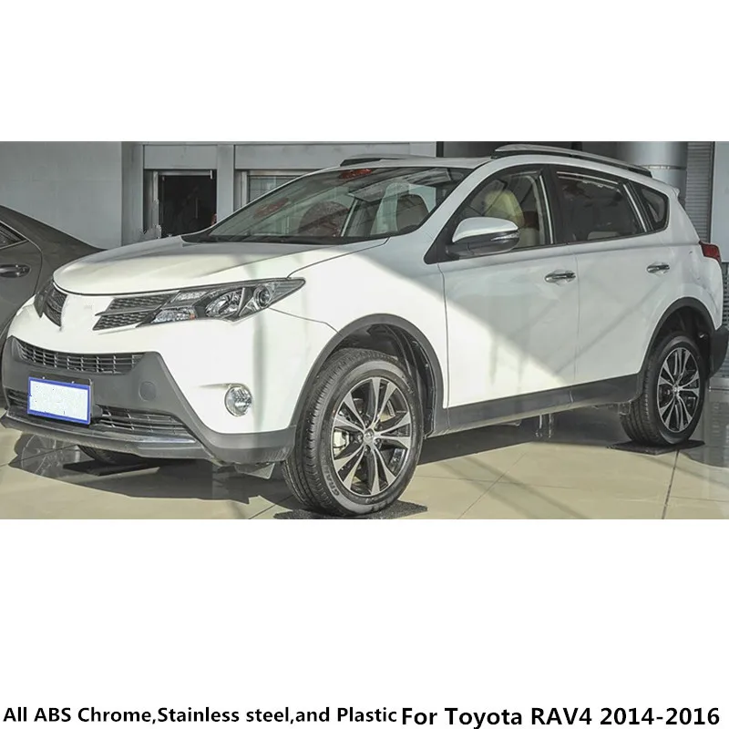 1 шт. хромированная крышка багажника для Toyota RAV4 2014 2015 2016|chrome car styling|abs chromedoor molding |