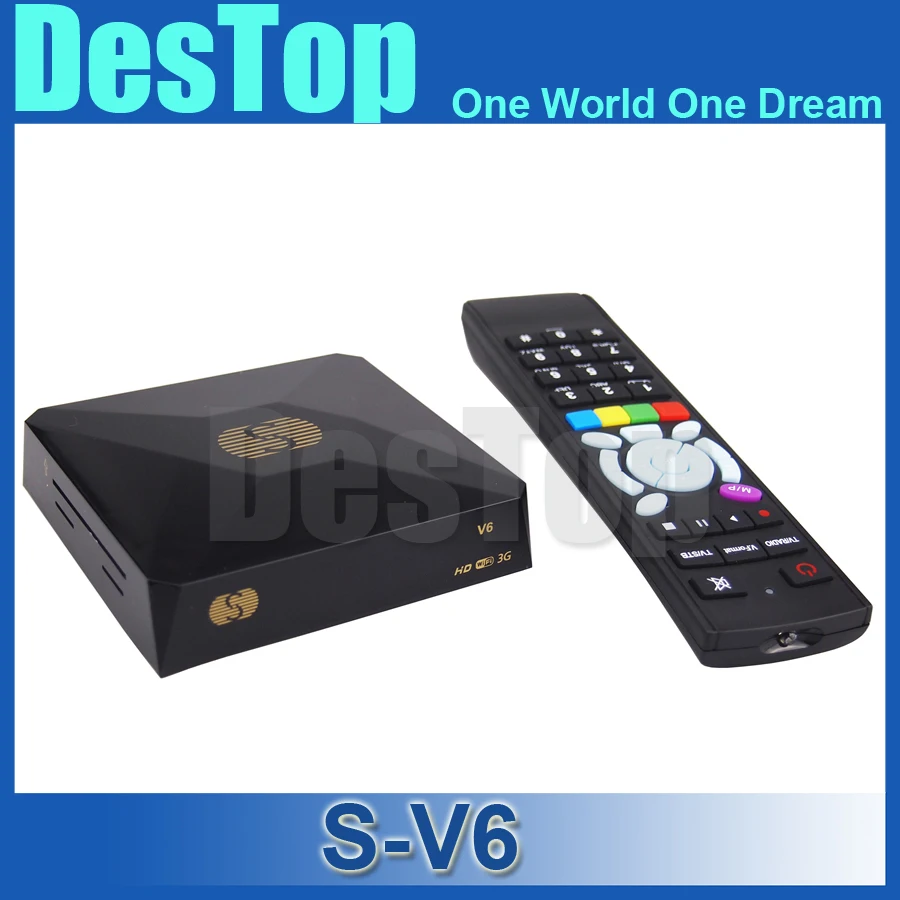 Последнее S V6 S V6 1080 P HD PVR FTA спутниковый ресивер, Поддержка usb Wi-Fi, Youpron, веб-tv. S-V6 20 шт./лот FedEx