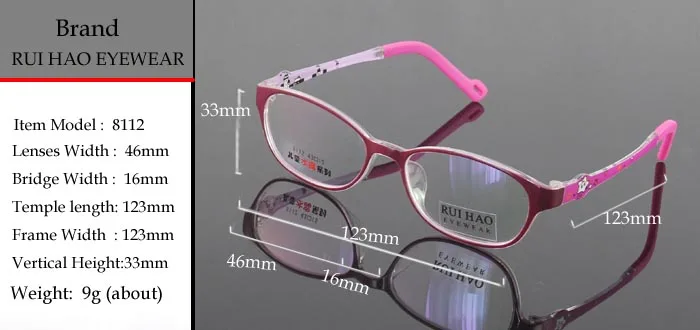 Рецепт детские очки с очень легкой рамой Детские очки кадров для мальчиков и девочек оправа для очков очки