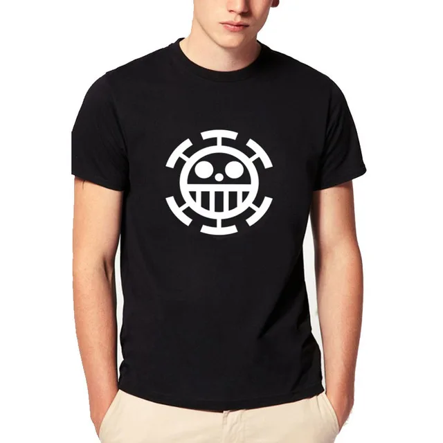 

2018 ONE PIECE anime Trafalgar Law T-shirt Men Cosplay Casual Short Sleeve Personalized Tshirt Cotton short sleeve tshirt homme
