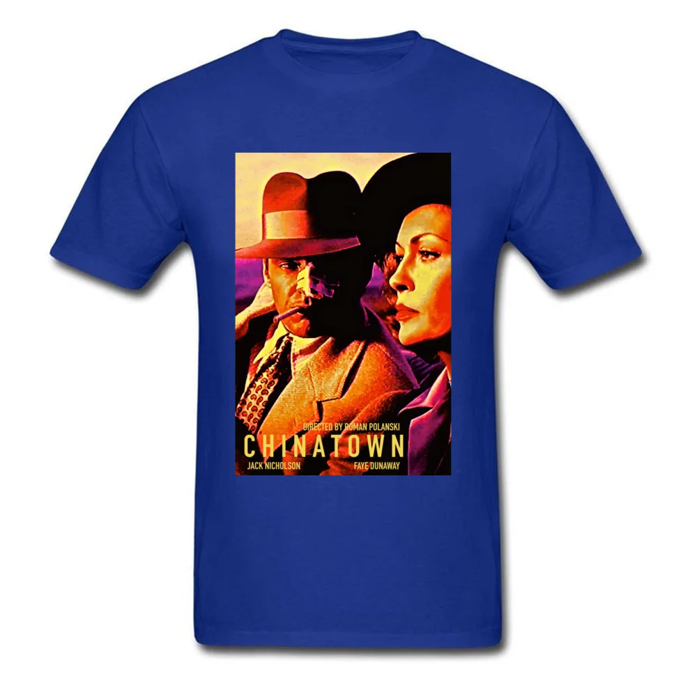 CHINATOWN 4 18337 Plain Short Sleeve Printed T-shirts 100% Cotton O-Neck Men Tees Birthday T-shirts Summer Drop Shipping CHINATOWN 4 18337 blue