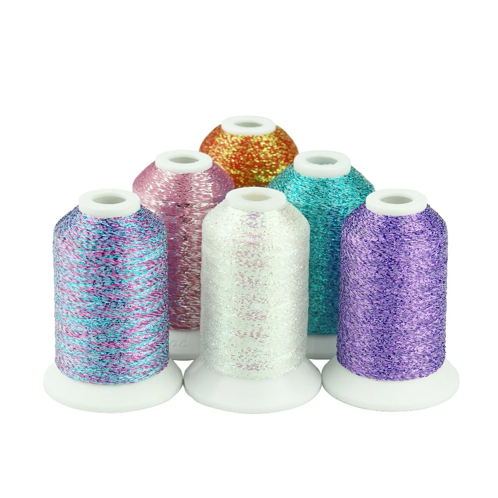 Популярная металлическая вязальная нить Simthread 500 м бесплатная доставка|knitting