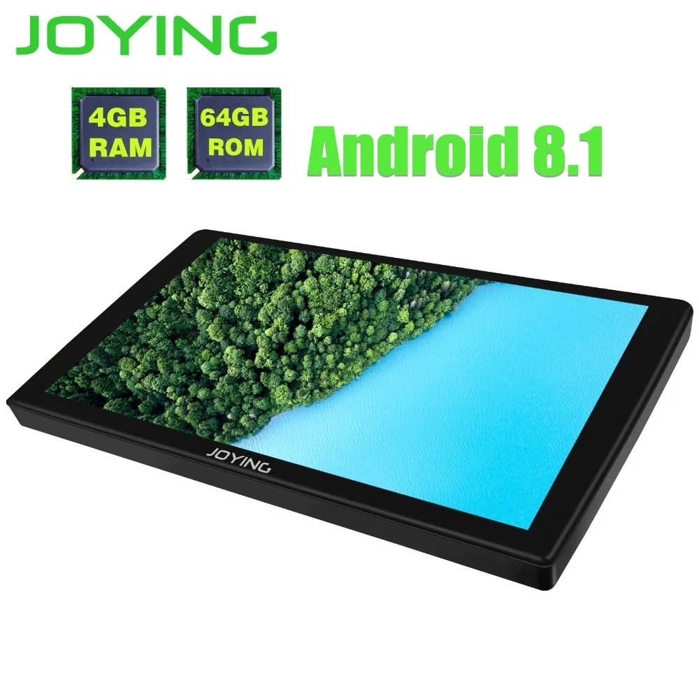 JOYING android 8.1 car radio autorradio 1din 9'' stereo Octa 8 Cores gps navigation player with 2.5D Curved Glass screen and DSP