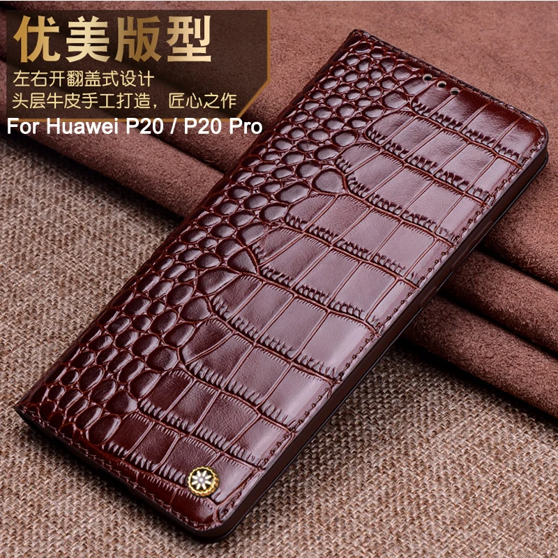 

For HUAWEI P20 P20 PRO Genuine Leather case back case cover for In Stock Huawei P20 / P20 Pro case flip case shell cove