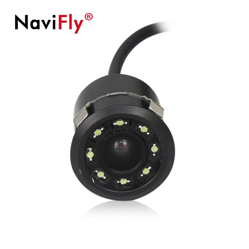 Navifly 8LED Ночная водонепроницаемая CCD HD камера заднего вида, водонепроницаемая камера ночного видения, широкоугольная Автомобильная камера заднего вида, камера заднего вида