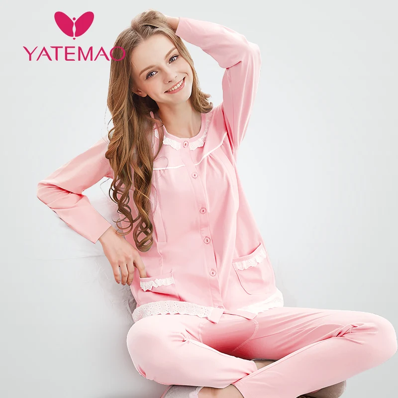 long sleeve breastfeeding pyjamas