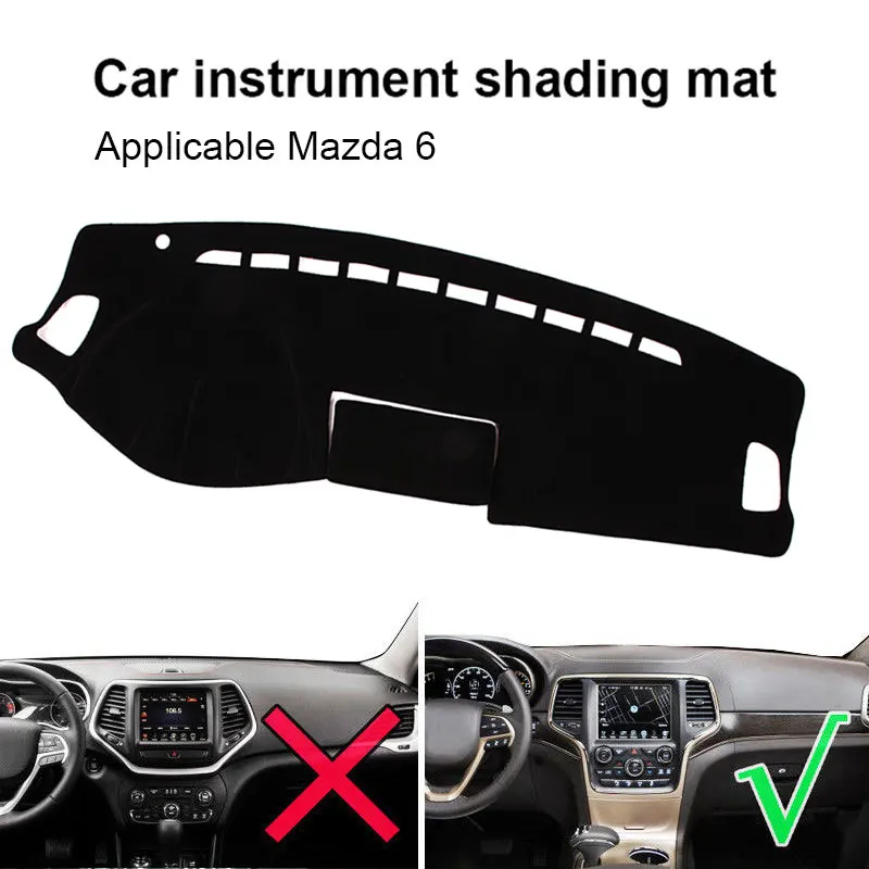 

Vehemo Silicone Slip Felt Fabric Dashboard Cover Sun Cover Pad Shades Black Car Accessories Motors Parts Dashboard Mat