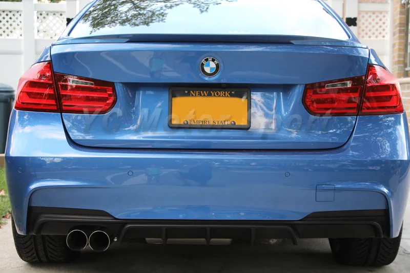 

Car Accessories FRP Fiber Glass P Style Single Exhaust Rear Diffuser Fit For 2012-2014 3 Series F30 F35 F31 M-Sport Bumper