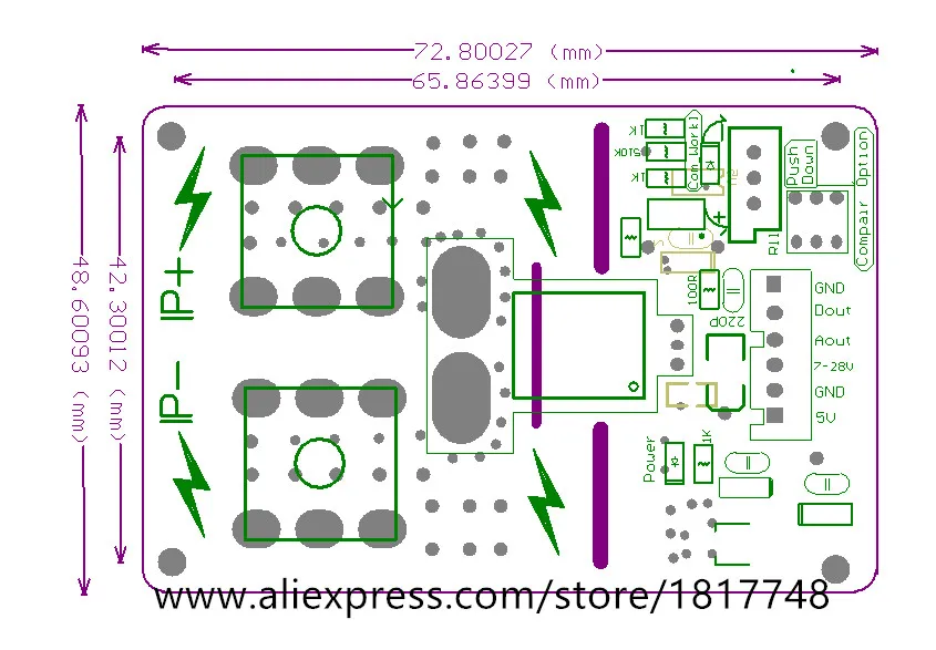 Acs758lcb-100b acs758lcb-100 acs758lcb acs758 AD/DC модуль перегрузки по току функция защиты звенела:-50a-50a