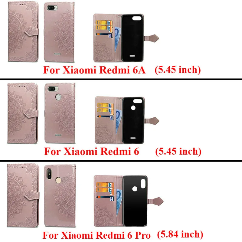 Чехол для Xiaomi Redmi 6A, чехол для Xiaomi Redmi 5A, 5 Plus, 6 Pro, A6, A5, кожаный чехол-книжка для Xiaomi Redmi 6A, 6 Pro, 5A, Redmi 5 Plus, чехол s