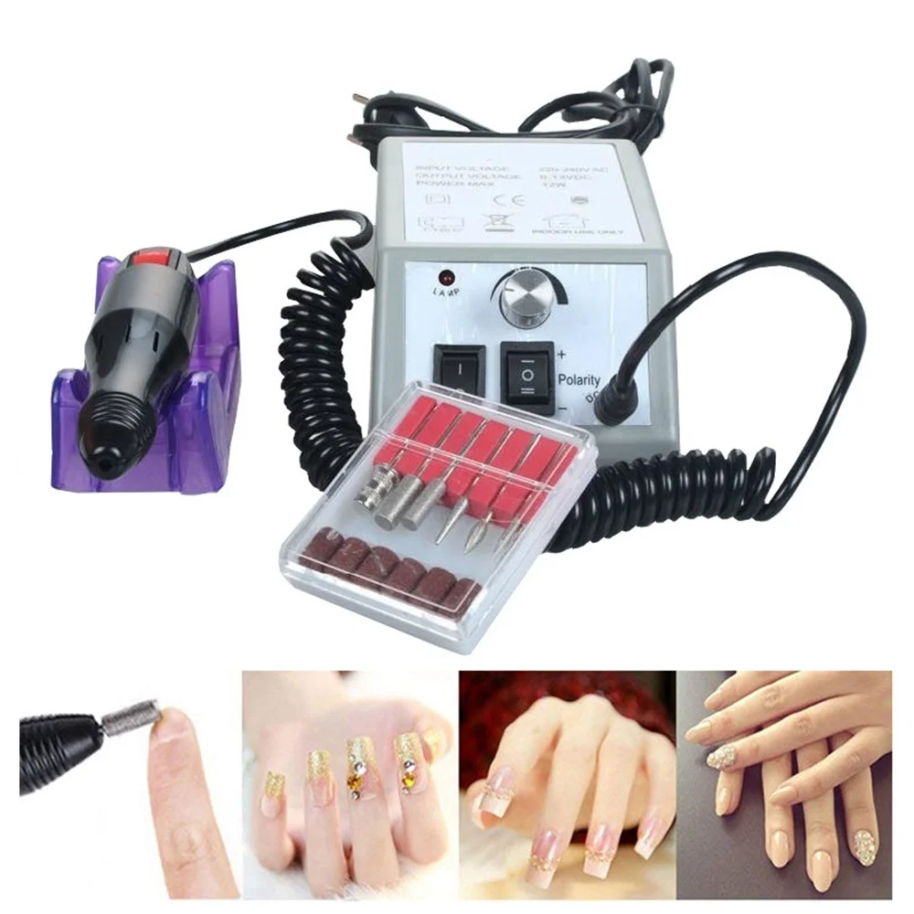 

Nail Drill Electric Apparatus for Manicure Gel Cuticle Remover Milling Drill Bits Set 20000RPM Pedicure Polish Machine Nail Art