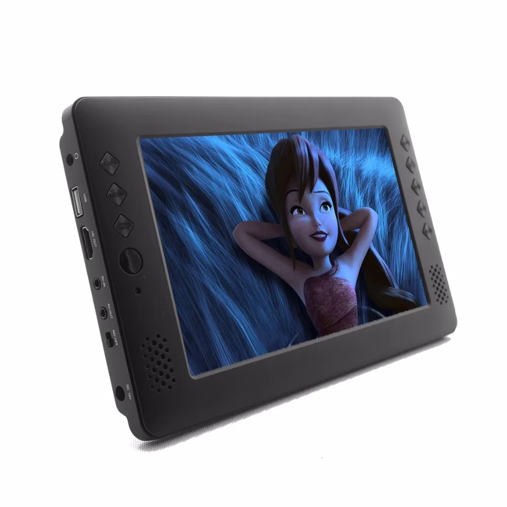 

2018 hot sale! mini portable tv !dvbt/dvb t2 H.264 USB HD out connector HD multi-language OEM 9 inch mini digital portable tv!