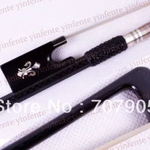 4/4 Скрипка Лук Высокое качество углеродного волокна Эбеновое дерево Лягушка Цветок инкрустированные