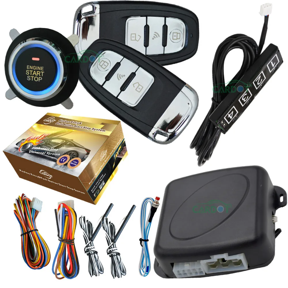 car ignition start stop system with passwords lock or unlock car door