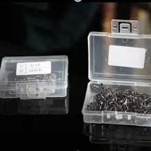 Dropshipping200 шт. рыболовный крючок крючки с отверстием Fly рыболовные снасти коробка 1#-12# Размеры углеродистая сталь рыболовные крючки