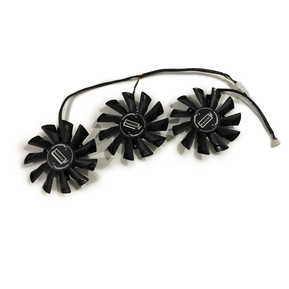 Охлаждение графической карты 3 шт./компл. PLD09210S12HH GTX1070/1080 охлаждающий вентилятор GPU