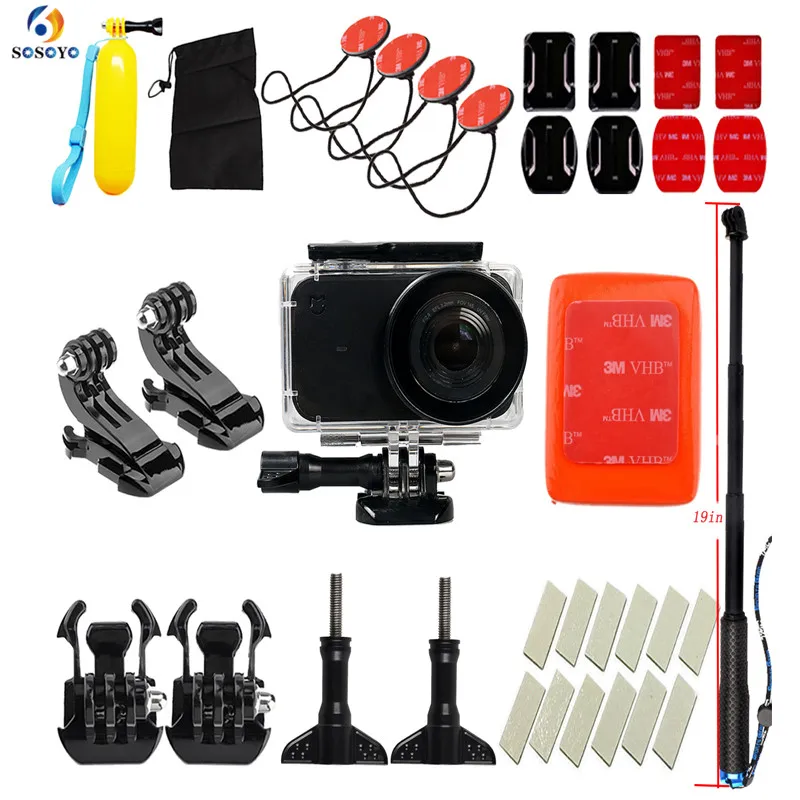 Waterproof Case Frame protector Housing Diving Buoyancy rod Selfie stick Float Frame Case For Xiaomi Mijia Mini Accessories set (17)