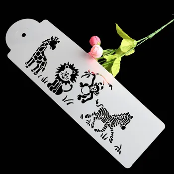 

33*9.5CM Plastic Fondant Food Grade New Animals Fondant Cake Stencil Cake Decorating Tools Pastry