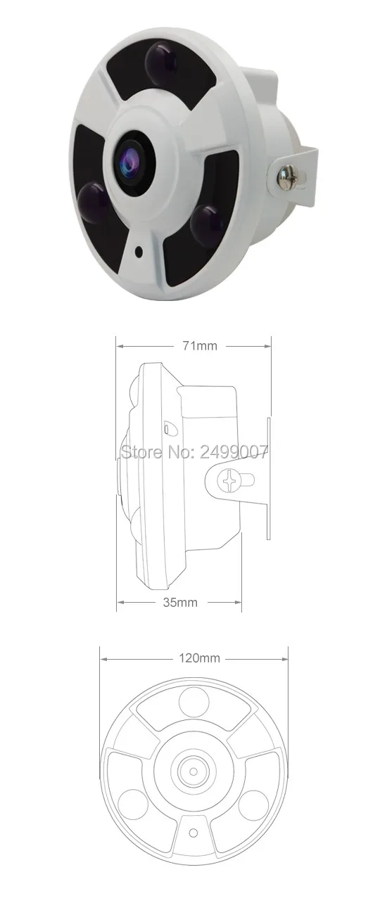 Lihmsek 1080P 2MP рыбий глаз панорама 130 градусов Широкоугольный объектив HD SDI купольная камера с 3 шт. Массив ИК светодиодов День ночного видения