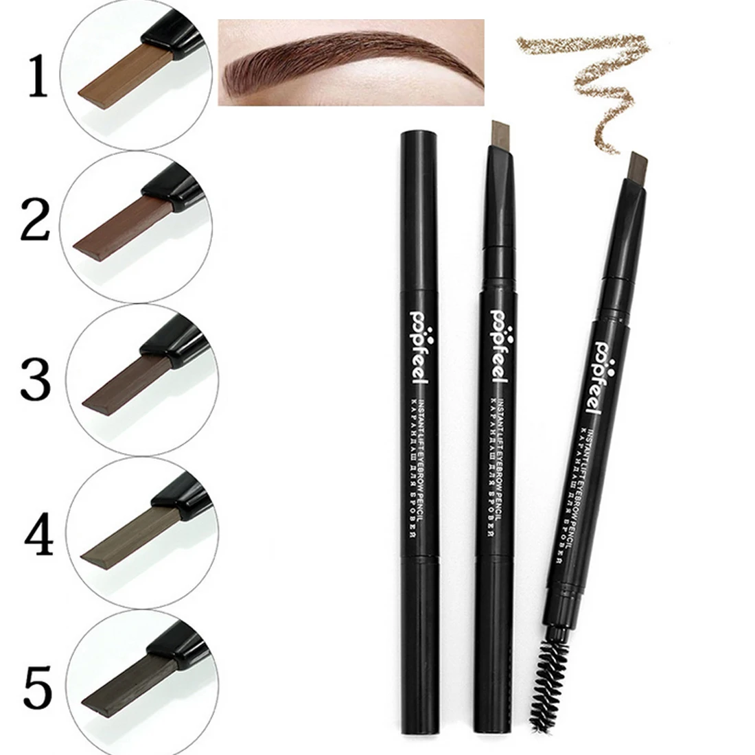 

No dizzy makeup eyebrow pencil multi-purpose plastic double-headed eyeliner waterproof and sweat-proof long-lasting eyeliner