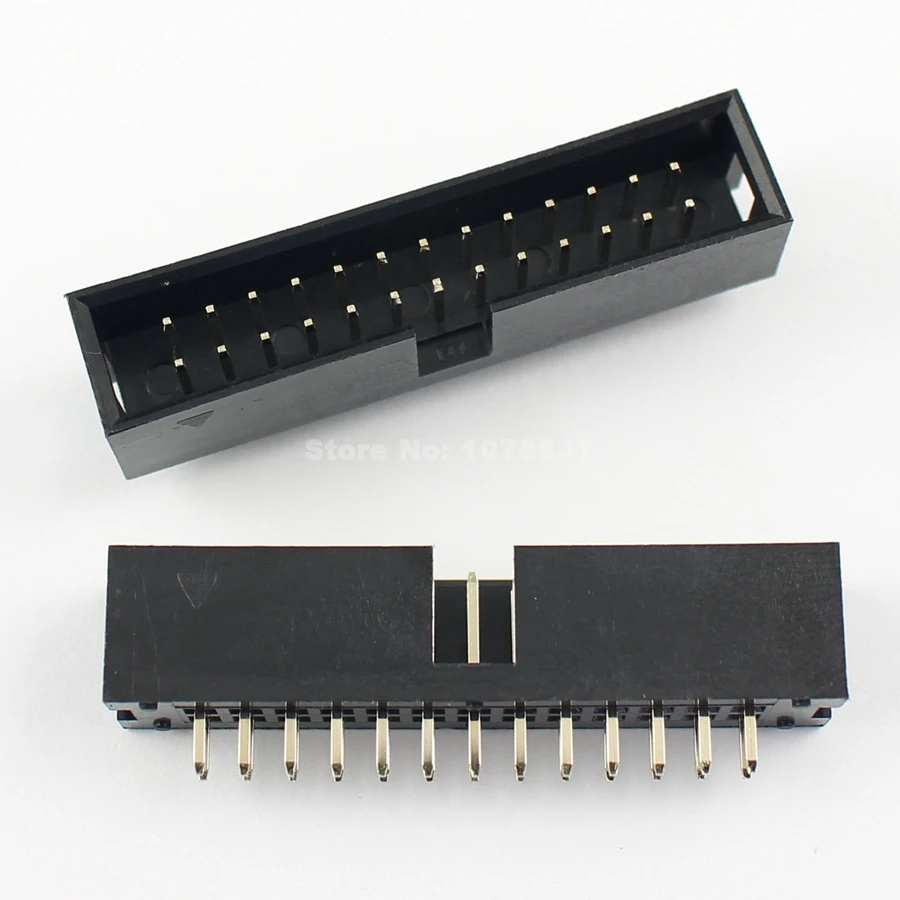 

10 Pcs Per Lot 2.54mm 2x13 Pin 26 Pin Straight Male Shrouded PCB Box header IDC Socket