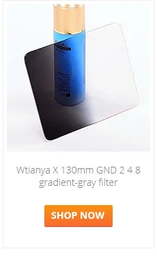 Wtianya 150 мм 160 мм квадратный градиентный серый синий ND фильтра GND4 GND8 GND0.6 0,9 фильтр CR39 колумбийский смолы Материал