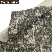 Teramila черная холщовая ткань хлопок льняная ткань Tissu DIY диванная подушка скатерть сумка занавеска диванная подушка Cabas Telas одеяла