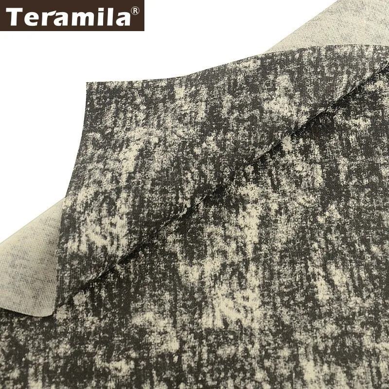 Teramila Black Canvas Fabric Cotton Linen Cloth Tissu DIY Sofa Cushion Tablecloth Bag Curtain Cabas Telas Quilts | Дом и сад