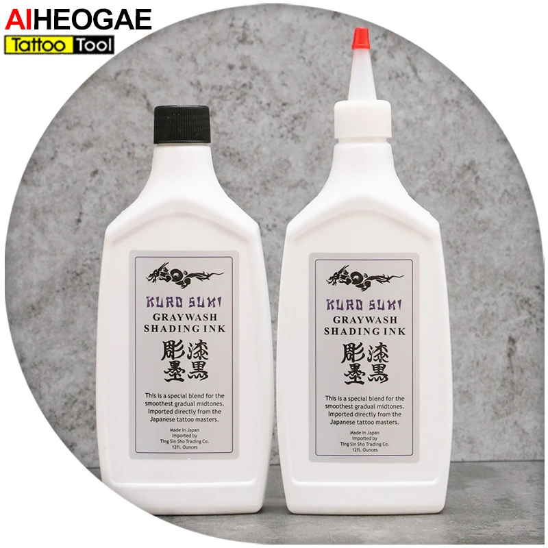 

Tattoo Ink 360ml Tattoo Pigment Outlining & Graywash Shading Black Ink for Tattoo Ink INK201/INK202