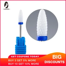 Ladymisty 1 шт. синий керамический сверло для ногтей фреза роторная дрель педикюр ногтей мертвой кожи Дрель аксессуары для ногтей
