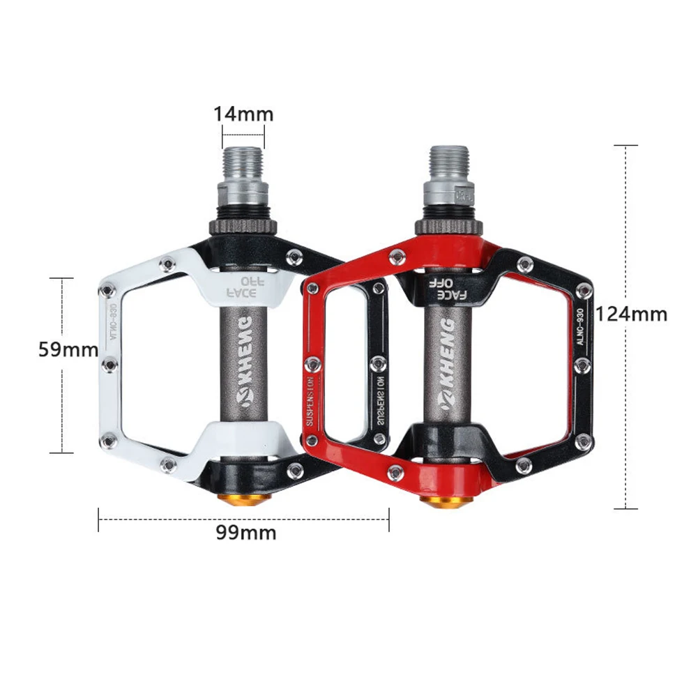 2 шт., Высококачественная велосипедная педаль из алюминиевого сплава, 4 стиля на выбор, модная горная велосипедная педаль с подшипником