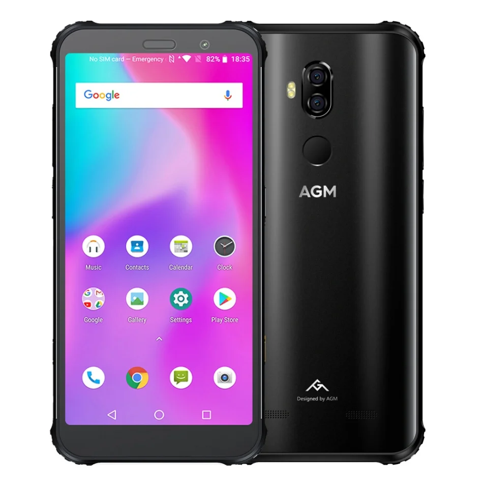 AGM X3 8 GB+ 256 ГБ Snapdragon 845 24MP+ 20MP камеры 4100 mAh Мобильный телефон IP68 Водонепроницаемый 5,99 дюйма Face ID NFC 4G LTE смартфон - Цвет: RU VERSION