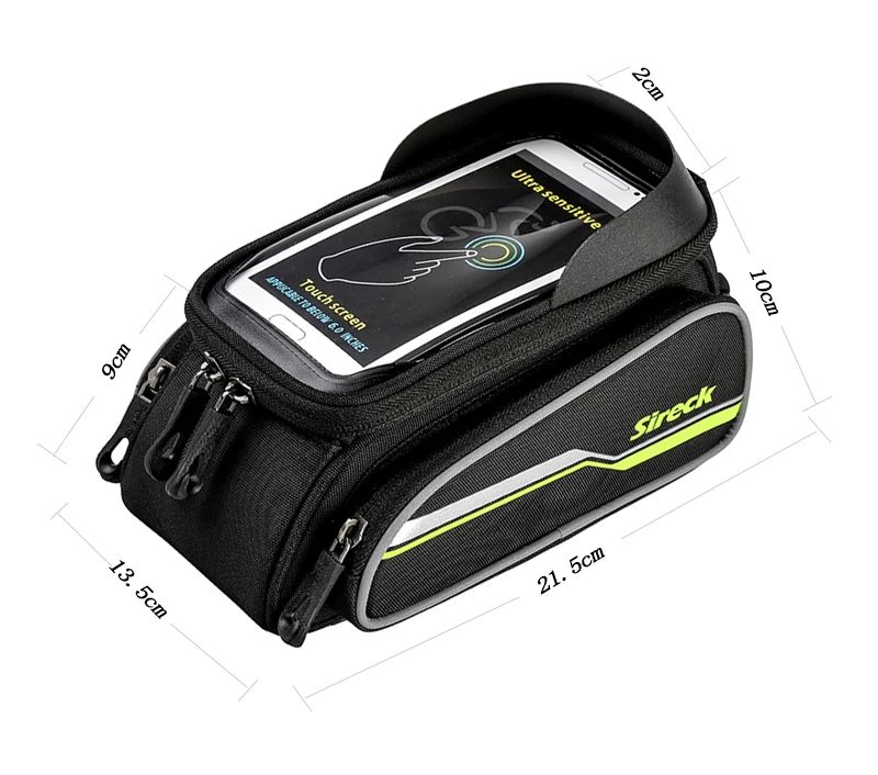 Sireck " сенсорный Телефон Дело Mountain Road Bike Bag MTB Велоспорт Велосипед Передней Трубы Рамы Сумка Седло Мешок Аксессуары 4 Цветов