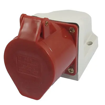 

AC 220-380V/240-415V 32A 3P+E+N IEC309-2 Panel Mount Industrial Socket Qfhgu