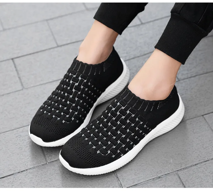 RS 1938-2019 New Spring Autumn Women's Shoes Flying Woven Womans Sneakers-11