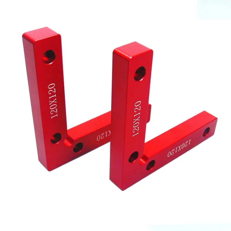 

90 Degree Positioning Squares 4.7" x 4.7" Right Angle Clamps L Block Square Aluminium Alloy Woodworking Carpenter Tool
