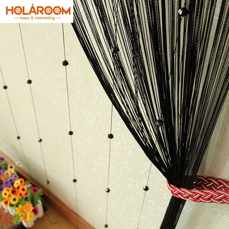 

6 Color Acrylic Line Tassels curtain Fly Insect Divider Curtains For Living room Window kitchen String Beads Decor cortinas