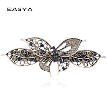 Легкая элегантная шпилька для волос 2 Цвета Хрустальные Очаровательные заколки для волос женские головные уборы аксессуары для девушек модные украшения для волос