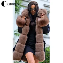 CKMORLS New Real Fur Parkas For Women Winter Jacket With Fur Collar Natural Fox Fur Coat Thick Warm Long Outwear Fashion Parka CKMORLS New Real Fur Parkas For Women Winter Jacket With Fur Collar Natural Fox Fur Coat Thick Warm Long Outwear Fashion Parka