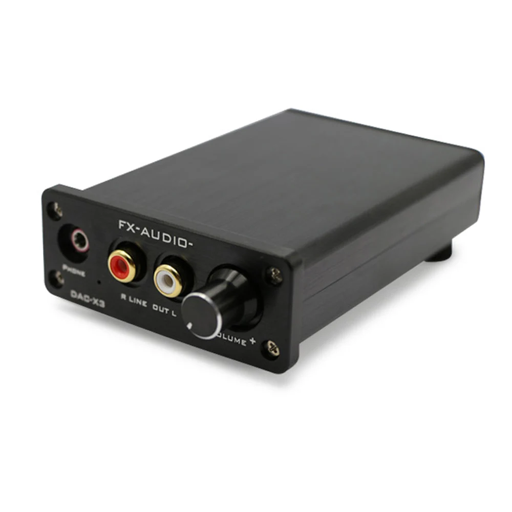 FX-Audio DAC-X3 волоконный коаксиальный USB декодер 24 бит/192 кГц наушники USB DAC Декодер мини-аудио усилитель с адаптером ЕС
