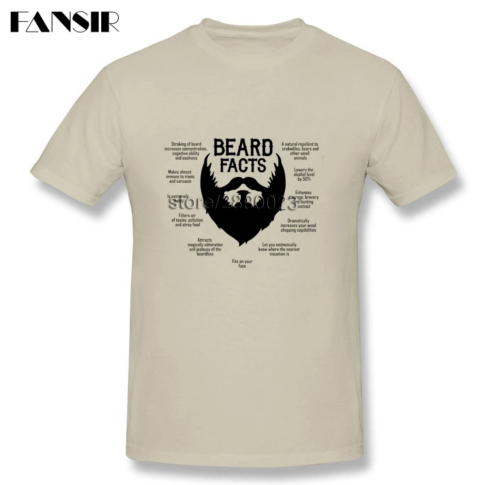 Размера плюс борода факты Уникальные футболки для мужчин белая рубашка с