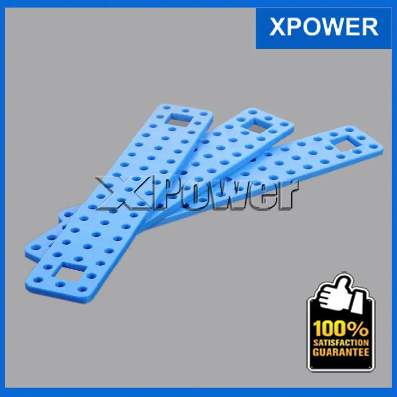 Goede Gratis Verzending 10 stks partij 1111 Speelgoed Plastic Strip Gebogen bar Speelgoed Drijfstang Bouwsteen Model Materiaal ABS Beugel